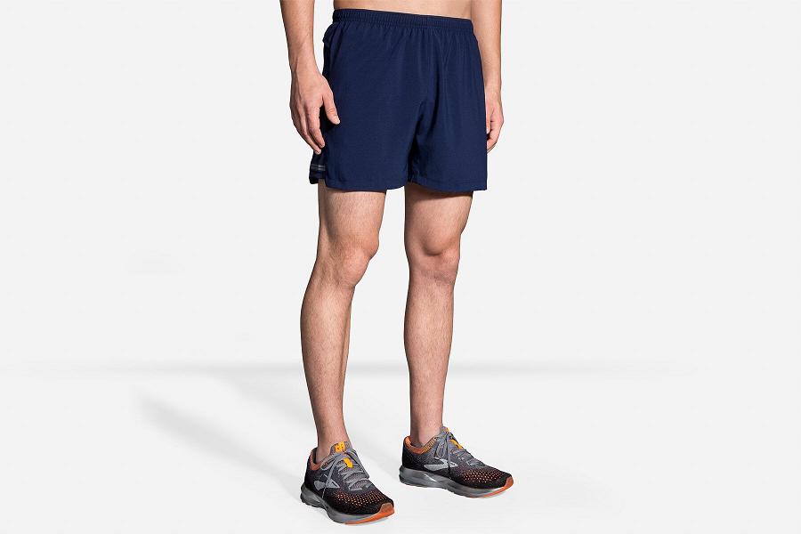 Brooks Sherpa 5 Men Apparel & Running Short Blue GAK013792